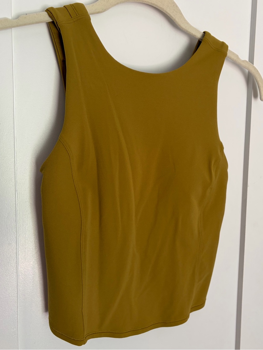 39. Size 2 LULULEMON Auric Gold Nulu Twist Back Yoga Tank
